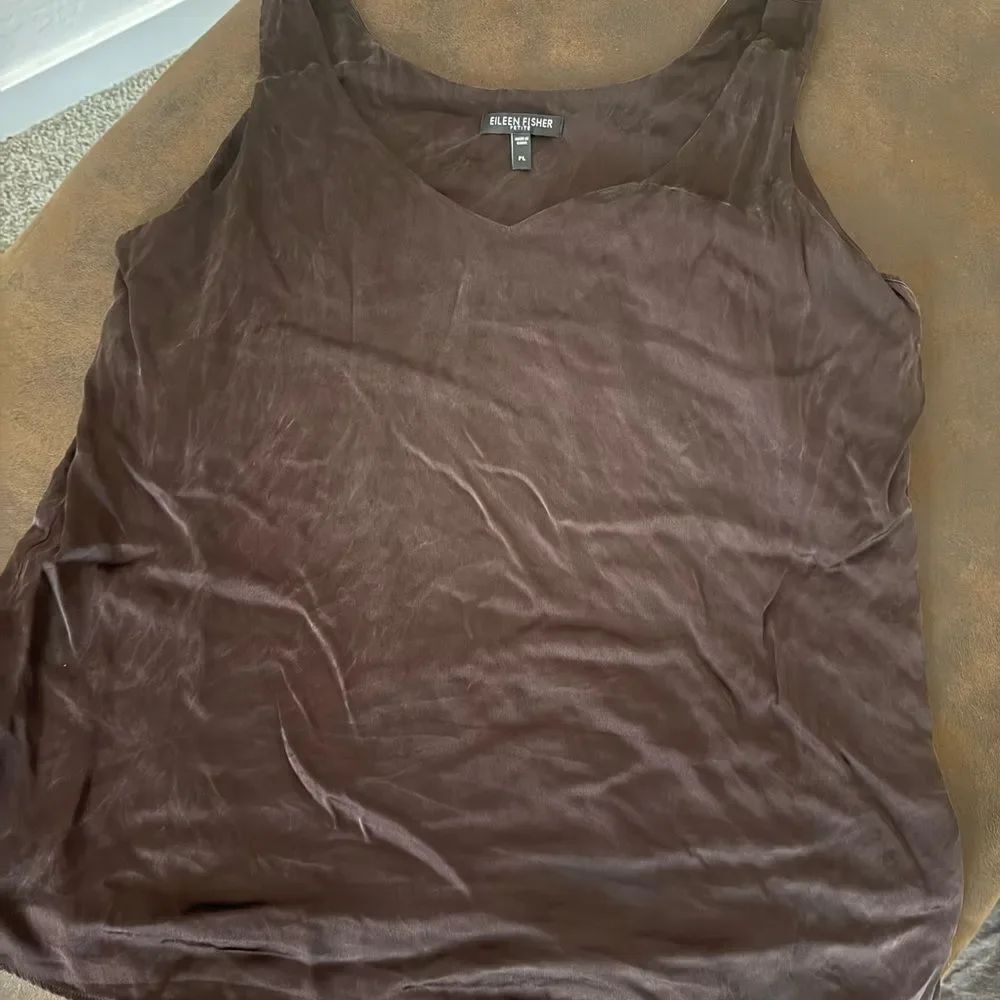 Eileen Fisher Dark Brown Camisole